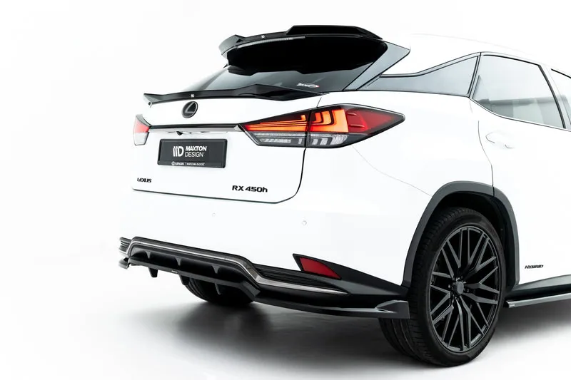 Задний сплиттер с вертикальными рёбрами — Lexus RX F-Sport Mk4 Facelift (2019–2022)