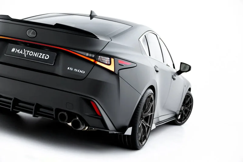 Rear side splitters Street Pro + flaps — Lexus IS 500 Mk3 Facelift 2 (XE30) (2020–)