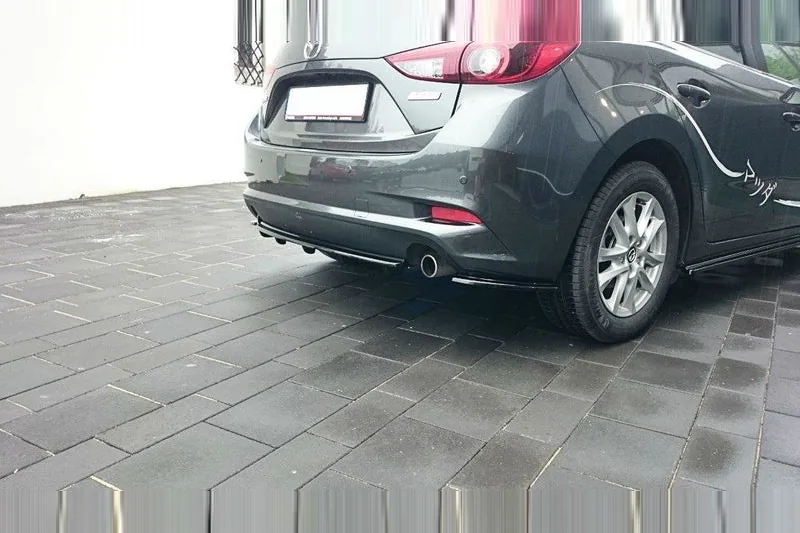 Rear side splitters — Mazda 3 BN (Mk3) Facelift (2016–2019)