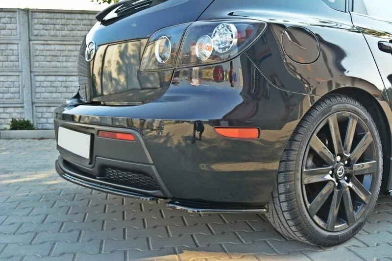 Tagumised küljesplitterid — Mazda 3 MPS Mk1 US-Spec Version (2006–2008)