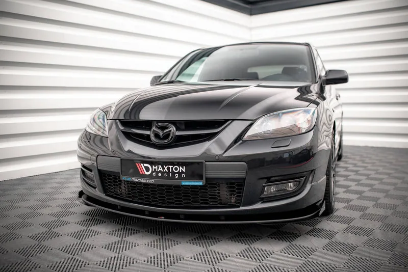 Front splitter Street Pro V.1 + flaps — Mazda 3 MPS Mk1 (2006–2008)