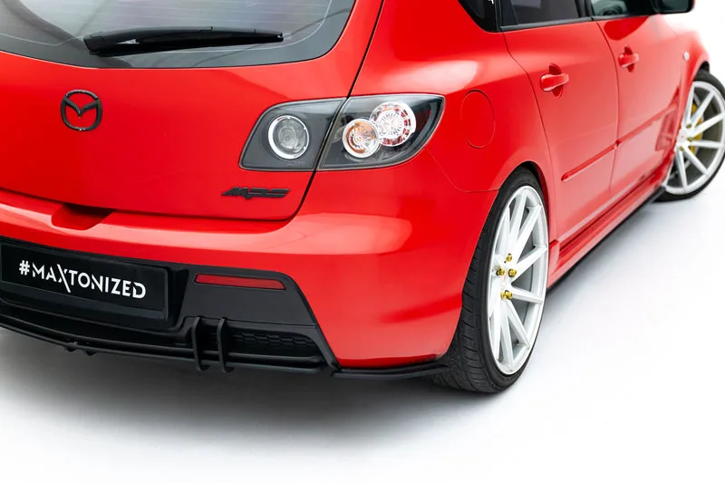 Rear side splitters Street Pro — Mazda 3 MPS Mk1 EU Version (2006–2008)