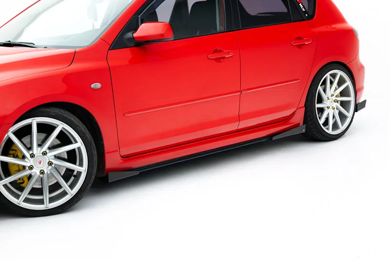 Side skirts Street Pro + flaps — Mazda 3 MPS Mk1 (2006–2008)