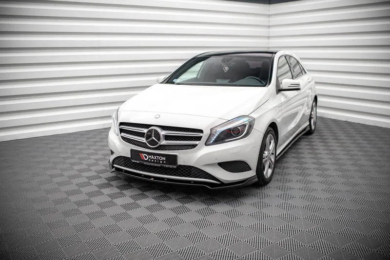 Передний сплиттер V.2 — Mercedes-Benz A W176 (2012–2015)