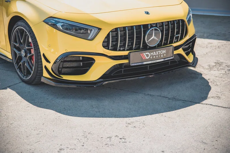 Передний сплиттер V.1 — Mercedes-Benz AMG A 45 S Aero Pack W177 (2018–)