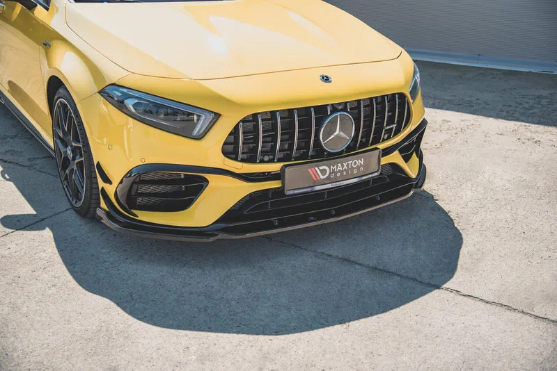 Передний сплиттер V.2 — Mercedes-Benz AMG A 45 S Aero Pack W177 (2018–)