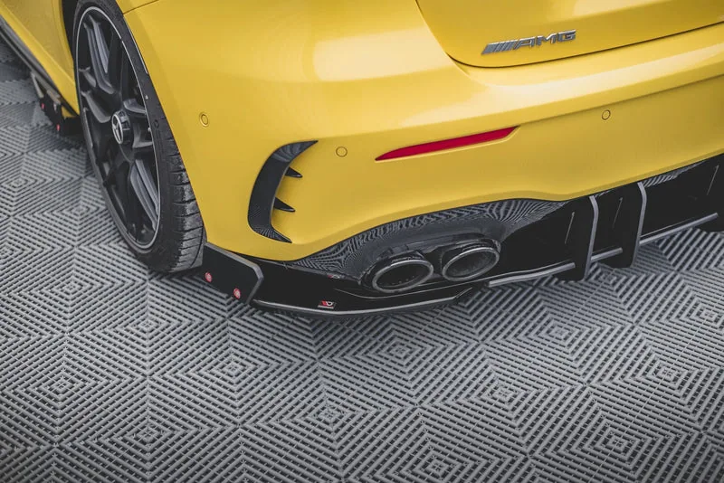 Задние боковые сплиттеры V.2 + накладки — Mercedes-Benz AMG A 45 S Aero Pack W177 (2018–)
