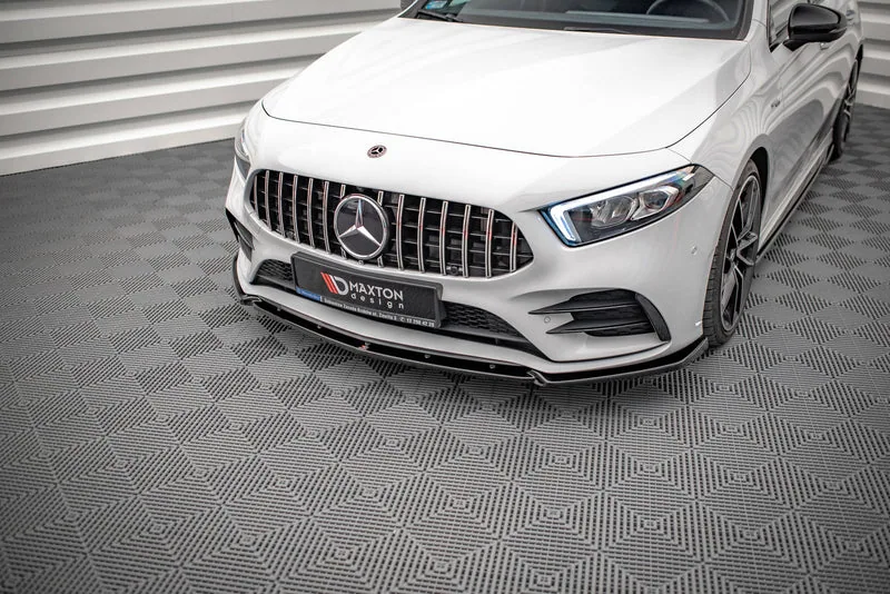 Передний сплиттер V.4 — Mercedes-Benz A35 AMG / AMG-Line W177 (2018–2023)