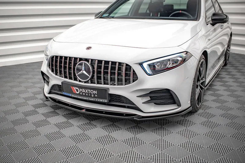 Передний сплиттер V.5 — Mercedes-Benz A35 AMG / AMG-Line W177 (2018–2023)