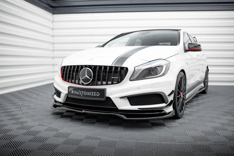 Передний сплиттер V.4 — Mercedes-Benz A45 AMG W176 (2012–2015)