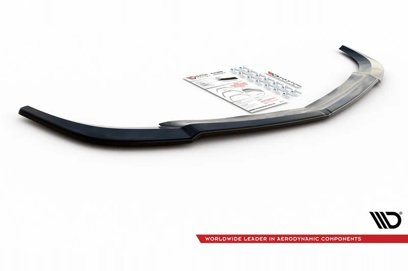 Esisplitter V.3 — Mercedes-Benz C Coupe / Sedan / Estate AMG-Line C204 / W204 Facelift / S204 Facelift (2011–2014)