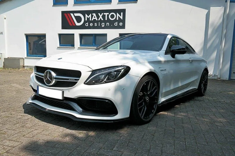Передний сплиттер V.1 — Mercedes-Benz C-class C205 63AMG Coupe (2014–2018)