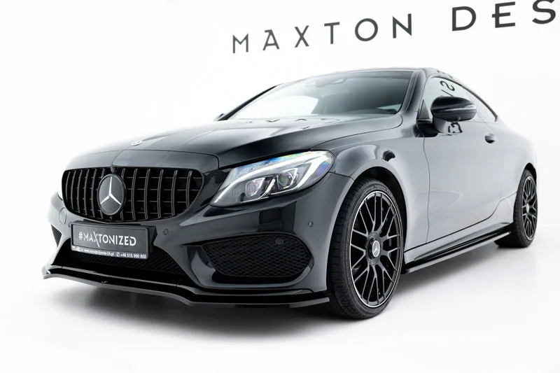 Front splitter V.1 — Mercedes-Benz Benz C Coupe AMG-Line C205 (2014–2018)