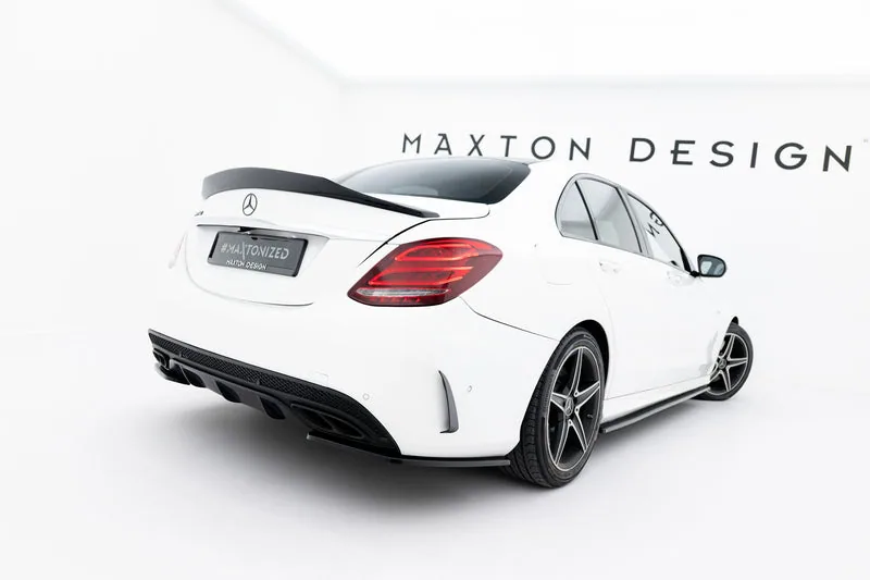 Rear side splitters — Mercedes-Benz C AMG-Line / C43 AMG Sedan W205 (2014–2018)