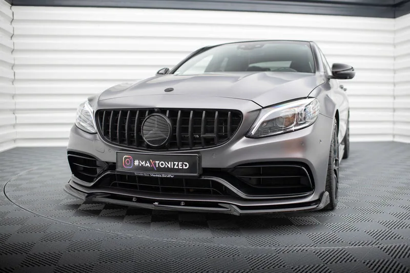 Esisplitter V.2 — Mercedes-Benz AMG C63 Sedan / Estate W205 Facelift (2018–2021)