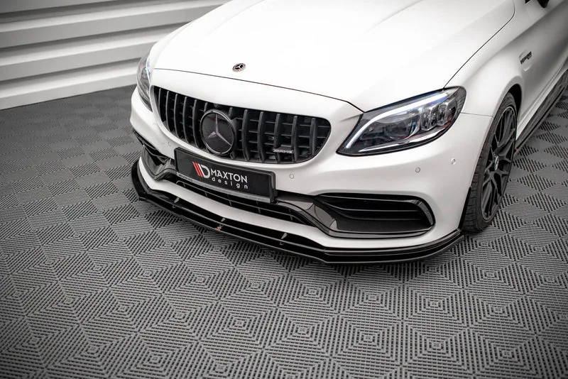 Front splitter V.1 — Mercedes-Benz AMG C63 Coupe AMG Aero Pack C205 Facelift (2018–2021)