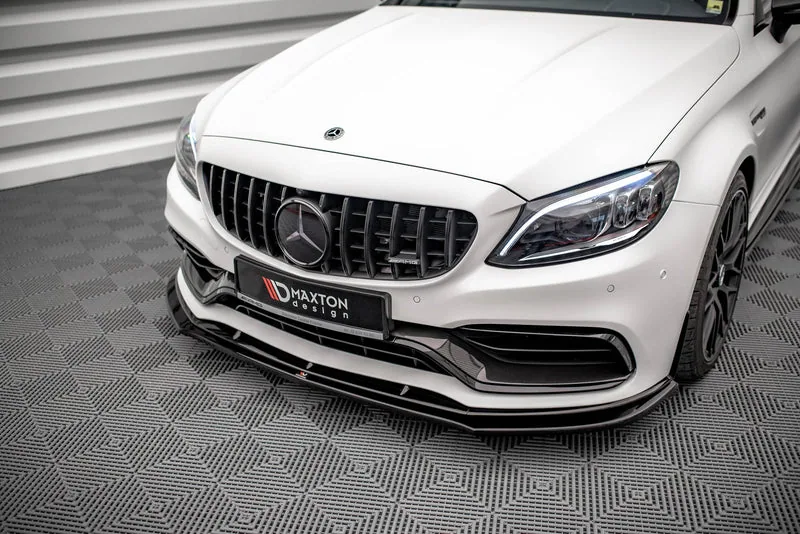 Передний сплиттер V.3 — Mercedes-Benz AMG C63 AMG Aero Pack C205 Facelift (2018–2021)