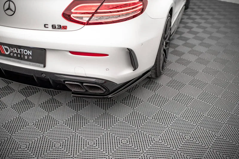 Rear side splitters — Mercedes-Benz AMG C 63AMG Coupe AMG Aero Pack C205 Facelift (2018–2021)