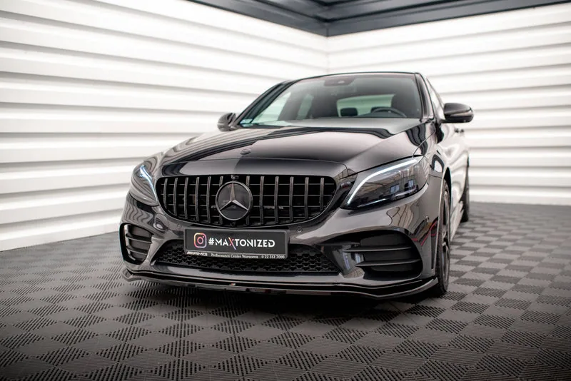 Esisplitter V.1 — Mercedes-Benz C AMG Line Sedan / Coupe / Estate W205 / C205 / S205 Facelift (2018–2021)