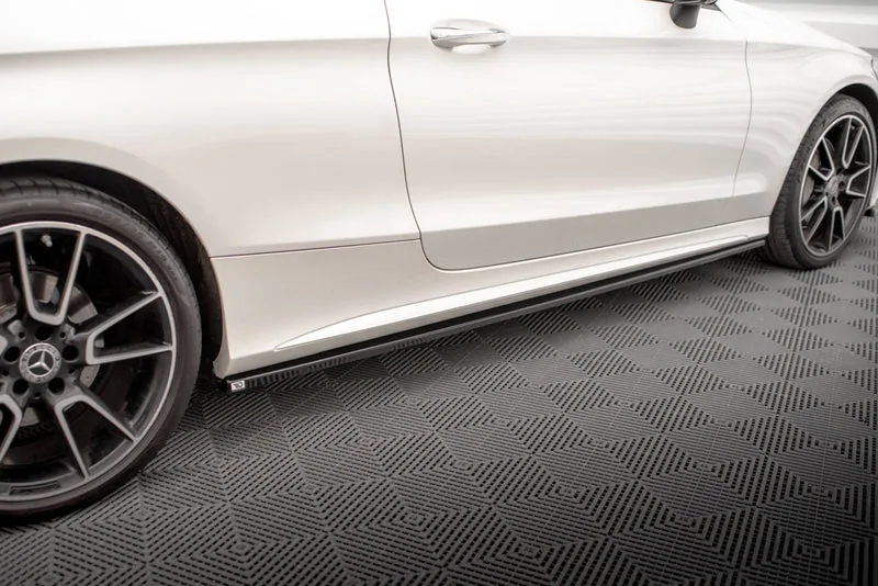 Накладки на пороги — Mercedes-Benz C Coupe AMG-Line C205 Facelift (2018–2021)