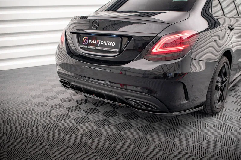 Tagasplitter püsttugedega — Mercedes-Benz C AMG-Line W205 Facelift (2018–2021)