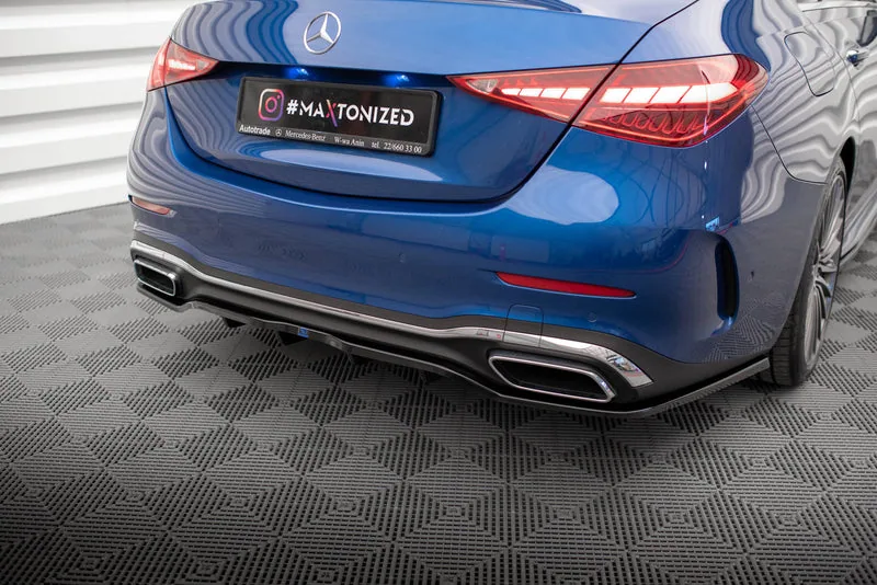 Rear splitter with vertical bars — Mercedes-Benz C AMG-Line W206 (2021–)