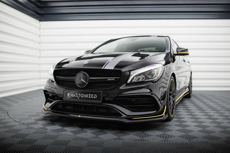 Передний сплиттер V.3 — Mercedes-Benz AMG CLA 45 Aero C117 Facelift (2017–2019)
