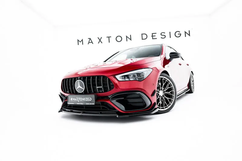 Передний сплиттер V.2 — Mercedes-Benz AMG CLA 45 Aero C118 Facelift (2019–2023)