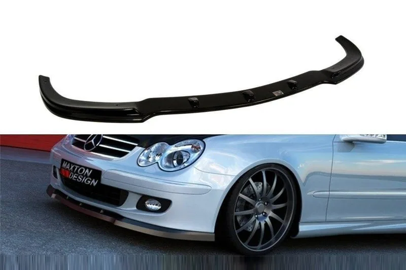 Esisplitter — Mercedes-Benz CLK W209 Facelift Model FOR Standard Version (2002–2009)