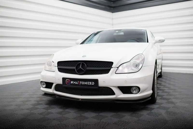 Front splitter V.1 — Mercedes-Benz CLS C219 55AMG (2004–2006)