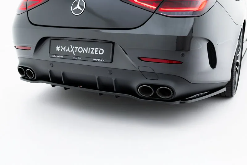 Rear splitter with vertical bars — Mercedes-Benz AMG CLS 53 C257 (2018–2021)