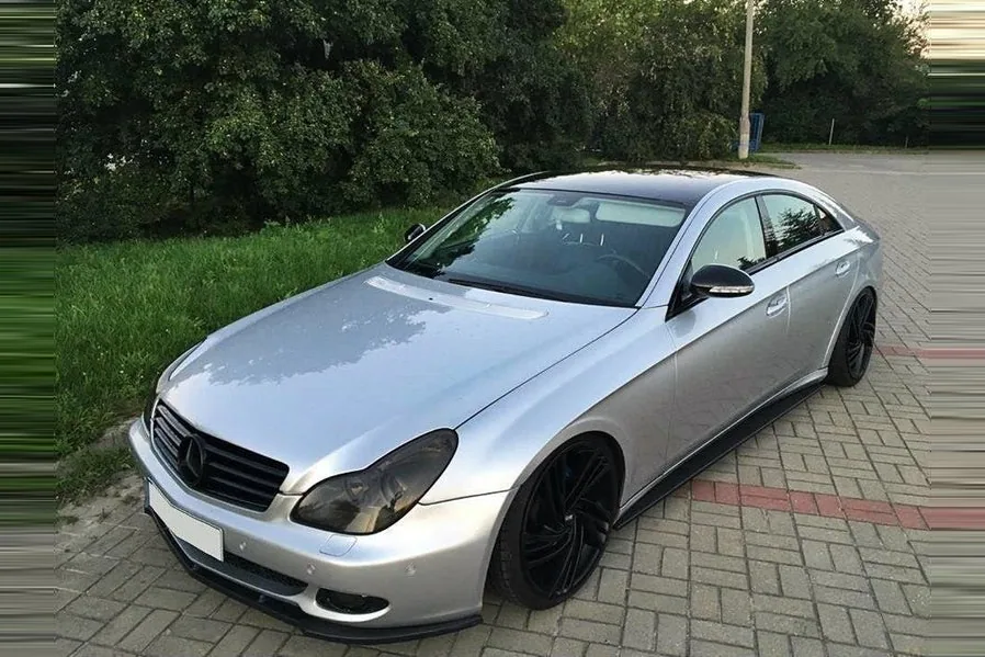 Front splitter — Mercedes-Benz CLS C219 Standard Bumper (2004–2008)