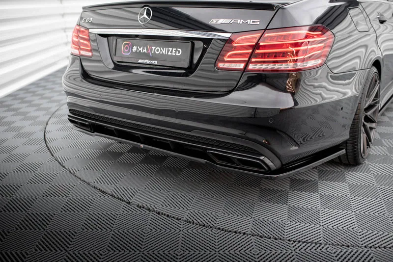Rear splitter with vertical bars — Mercedes-Benz E63 AMG Sedan W212 Facelift (2012–2016)