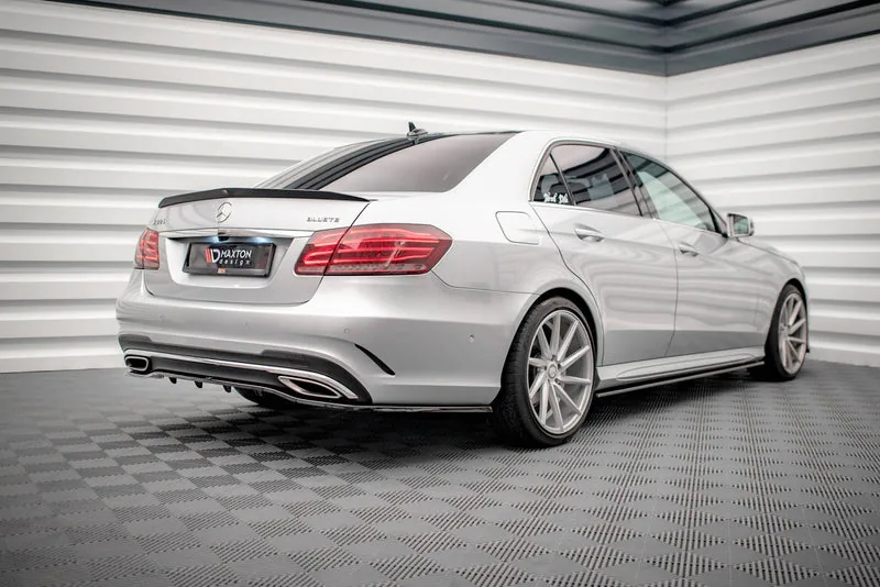 Rear splitter with vertical bars — Mercedes-Benz E AMG-Line Sedan W212 Facelift (2012–2016)