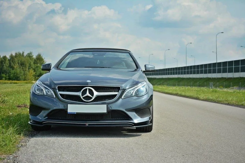 Front splitter V.1 — Mercedes-Benz Benz E Coupe / Cabrio C207 Facelift / A207 Facelit (2013–2017)