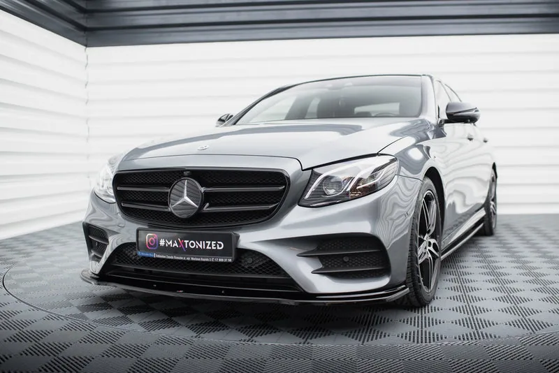 Передний сплиттер — Mercedes-Benz E43 AMG / AMG-Line Sedan / Estate W213 / S213 (2016–2021)
