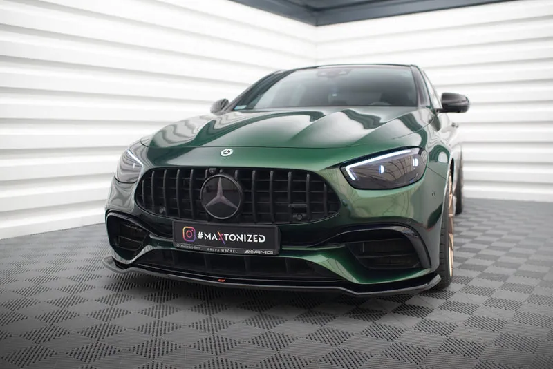 Передний сплиттер V.1 — Mercedes-Benz AMG E63 W213 Facelift (2021–2023)