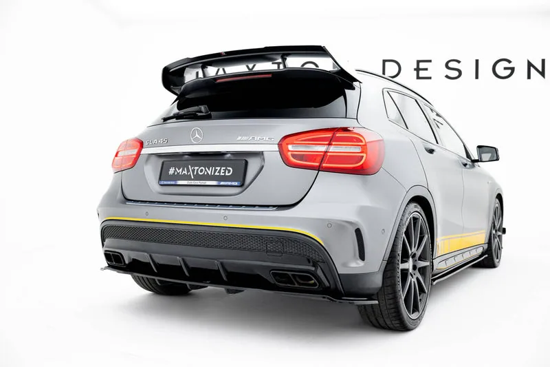 Rear splitter V.1 with vertical bars — Mercedes-Benz GLA 45 AMG (2014–2017)