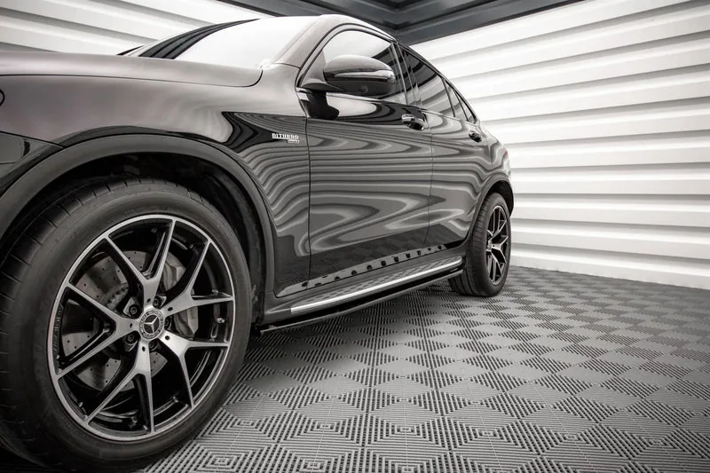 Накладки на пороги V.1 — Mercedes-Benz GLC Coupe AMG-Line C253 Facelift (2019–2023)