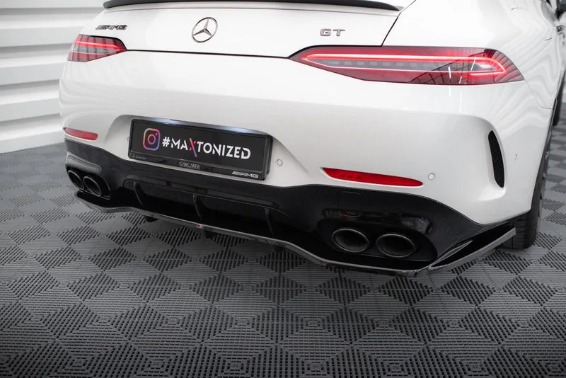 Задний сплиттер с вертикальными рёбрами — Mercedes-Benz AMG GT 43 4 Door Coupe V8 Styling Package X290