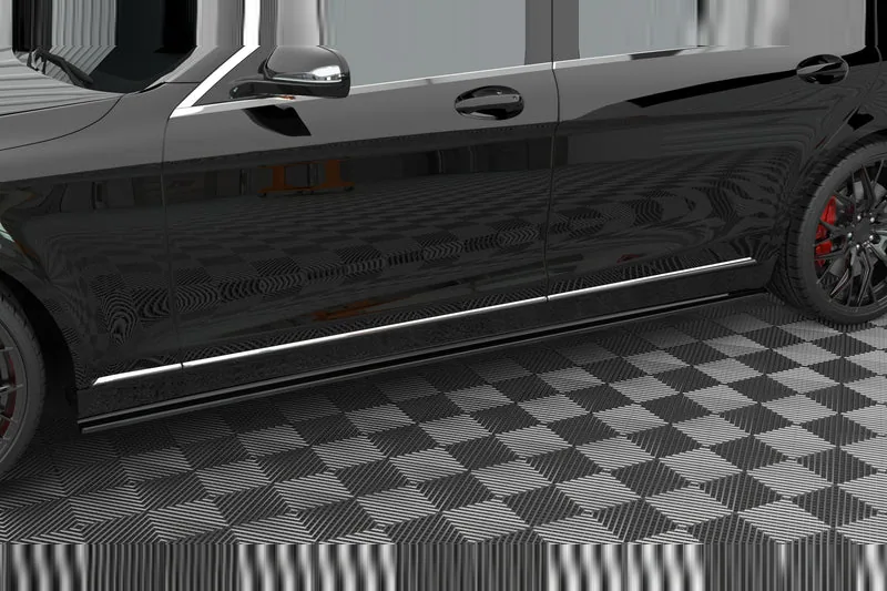 Side skirts — Mercedes-Benz S Long W222 (2013–2017)