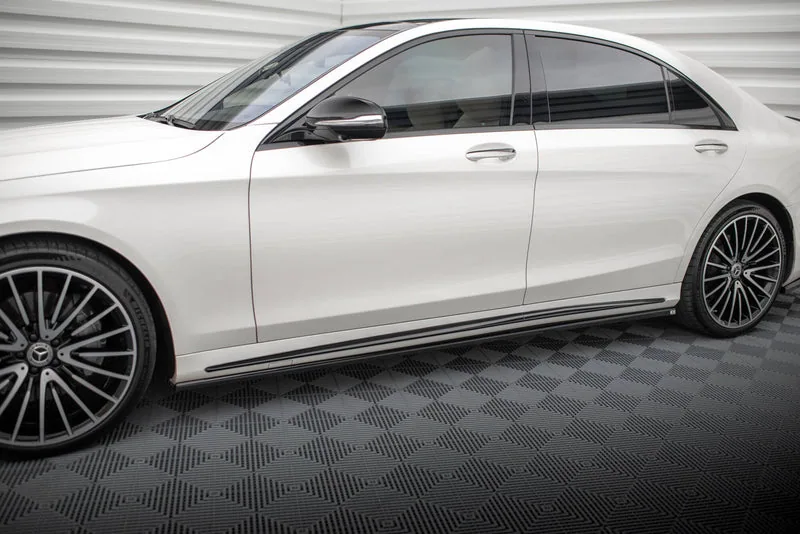 Накладки на пороги — Mercedes-Benz S Long AMG-Line W222 (2013–2020)