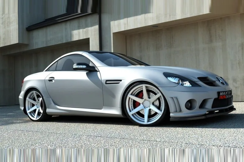 Передний сплиттер — Mercedes-Benz SLK R171 (for Me-SLK -r171-AMG204-f1) (2004–2011)