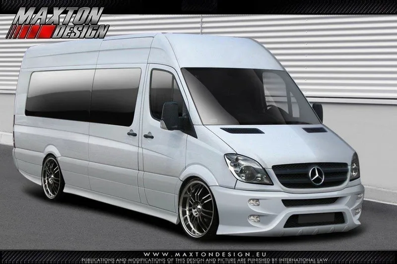 Передний сплиттер — Mercedes-Benz Sprinter Mk2 (2006–2013)