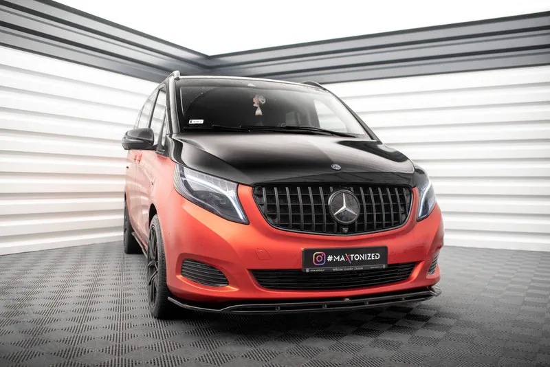 Front splitter V.4 — Mercedes-Benz V-Class W447 (2014–2019)