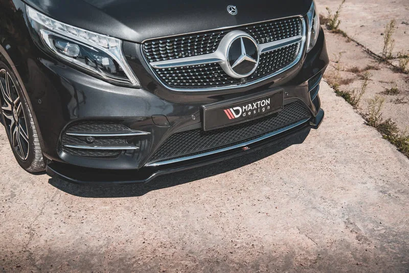 Передний сплиттер V.4 — Mercedes-Benz V-Class AMG-Line W447 (2014–)