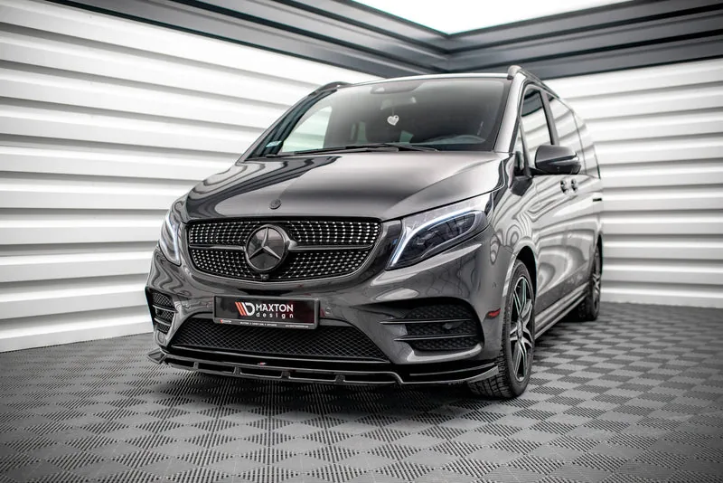 Передний сплиттер V.5 — Mercedes-Benz V-Class AMG-Line W447 (2014–)