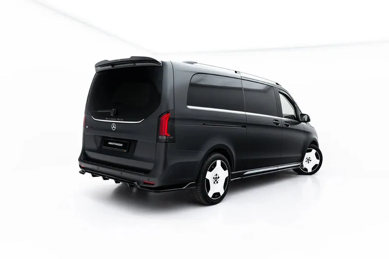 Задний сплиттер с вертикальными рёбрами — Mercedes-Benz V AMG-Line W447 Facelift 2