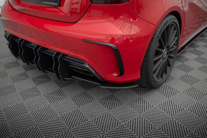 Rear side splitters Street Pro — Mercedes-Benz A 45 AMG W176 Facelift (2015–2018)