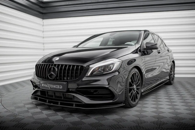 Esisplitter Street Pro — Mercedes-Benz A AMG-Line W176 Facelift (2015–2018)
